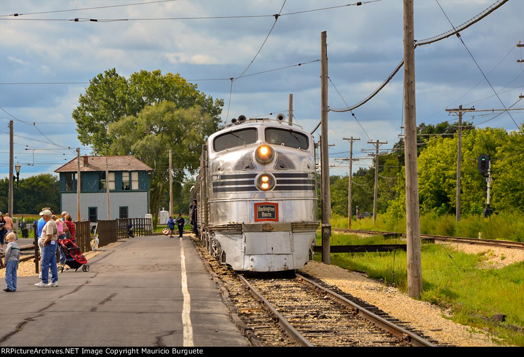 CBQ E5A Locomotive Nebraska Zephyr